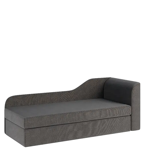 MICHELLE válenda celočalouněná, provedení pravé, látka B 06 šedý melír